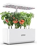 iDOO Hydroponics Growing System, Indoor Garden Starter Kit with LED Grow Light, Automatic Timer Germination Kit, Height Adjustable (7 Pods)
