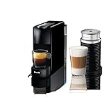 Nespresso Essenza Mini Espresso Machine by Breville with Milk Frother,20.3 fl oz, Piano Black