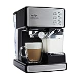 Mr. Coffee Espresso and Cappuccino Machine, Stainless Steel, Programmable Coffee Maker with Automatic Milk Frother, 15-Bar Pump, Ideal for Home Baristas