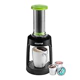 Gourmia GKCP135 Manual Coffee Brewer - Single Serve Manual Hand French Press Coffee Maker - No Electricity - Brew Coffee Anywhere - Green